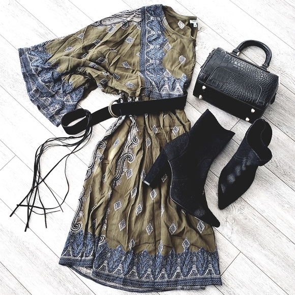 Nostalgia Dresses & Skirts - BOHO KIMONO DRESS